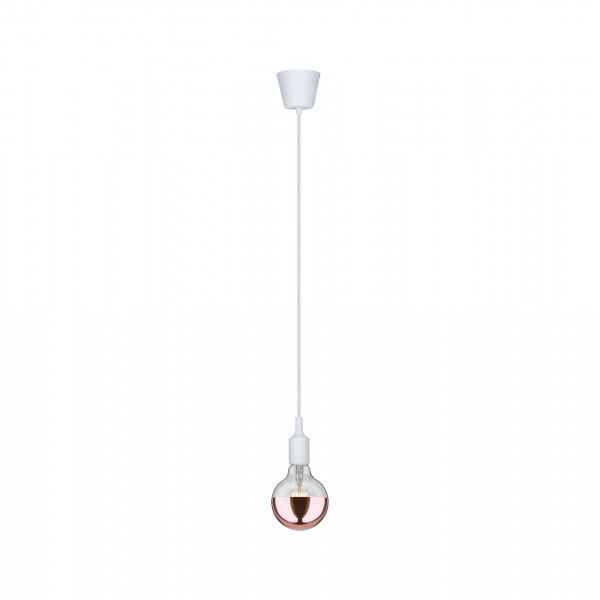 Suspension ketil max1x20w e27 blanc 230v silicone/plastique