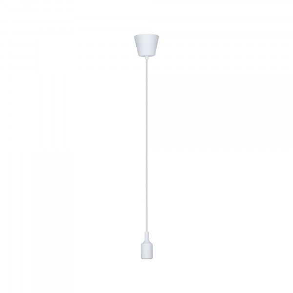 Suspension ketil max1x20w e27 blanc 230v silicone/plastique