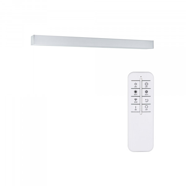 Applique homespa tova ip44 tunw led 6,2w 600mm chrome/blanc 230v métal/acryl