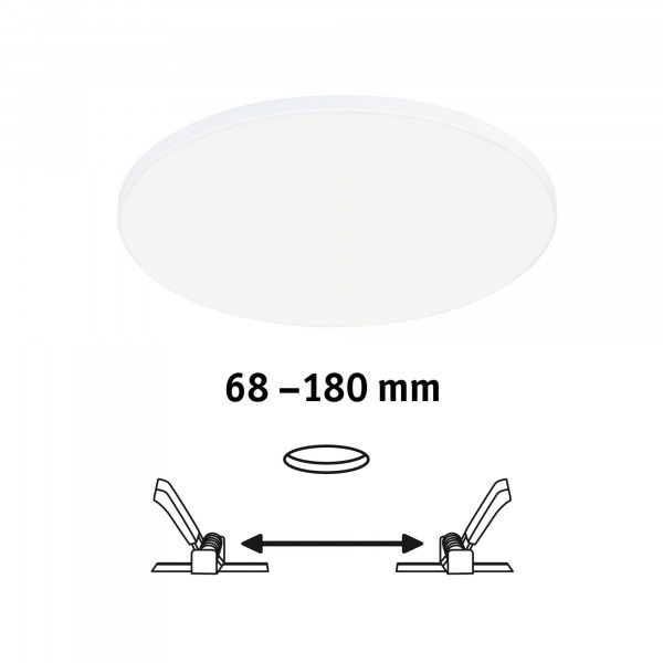 P enc velunavarifit moon 200mm 4000k grd 20w blanc 230v