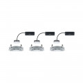 Kit encastré nova plus coin gra carré orient led 3x6,8w 633lm 2700k alu/alu