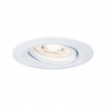 Enc nova mini coin rond orientable led 1x4w 310lm blanc dépoli/alu