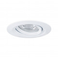 Enc nova mini coin rond orientable led 1x4w 310lm blanc dépoli/alu