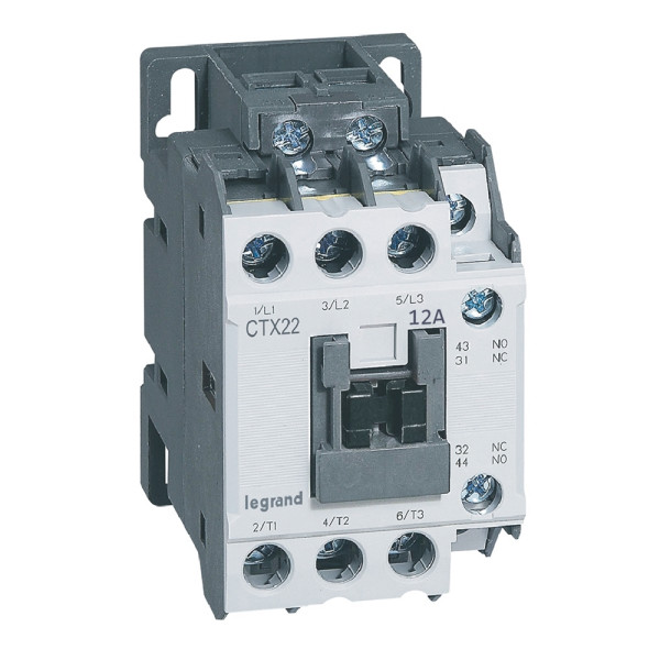 Contacteur de puissance Ctx 3p 12a 1no1nc 24v dc