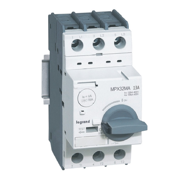 Disjoncteur moteur magnétique seul mpx³ 32ma - 13 a - 100 ka