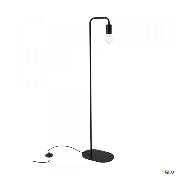 Fitu, lampadaire intérieur, noir, e27, 24w max