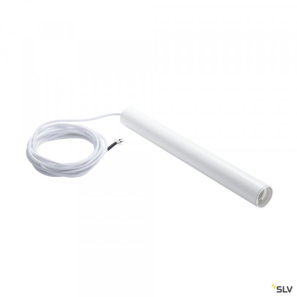 Fitu, suspension intérieure, hauteur 40 cm, blanc, e27, 60w max, câble nu sans patère de 2,5m