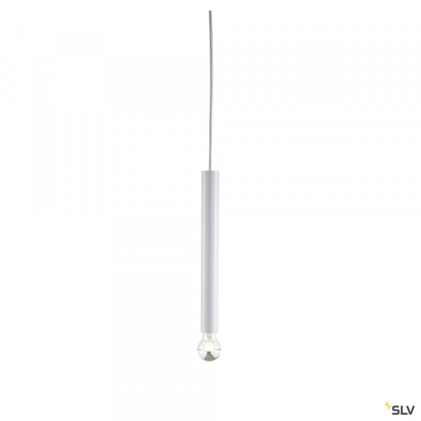 Fitu, suspension intérieure, hauteur 40 cm, blanc, e27, 60w max, câble nu sans patère de 2,5m