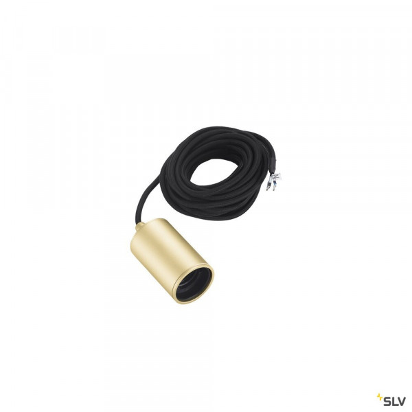 Fitu, suspension intérieure, hauteur 9,1 cm, laiton, e27, 60w max, câble nu sans patère de 5m