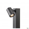 Helia, borne extérieure, double, anthracite, led, 16w, 3000k, ip55, variable triac