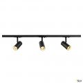 Noblo spot, kit rail 1 allumage, intérieur, noir, led, 22,5w, 2700k, 2 rails de 1m, 3 spots, 1 connecteur et 2 embouts inclus