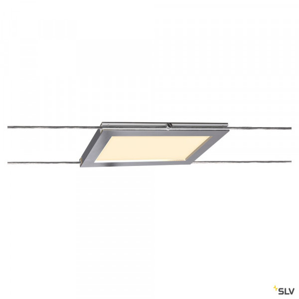 Plytta, spot pour câble tendu t.b.t. tenseo, intérieur, chrome, led, 9w, 2700k