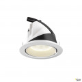 Gimble in 150, encastré de plafond intérieur, blanc mat, led, 25,5w, 4000k