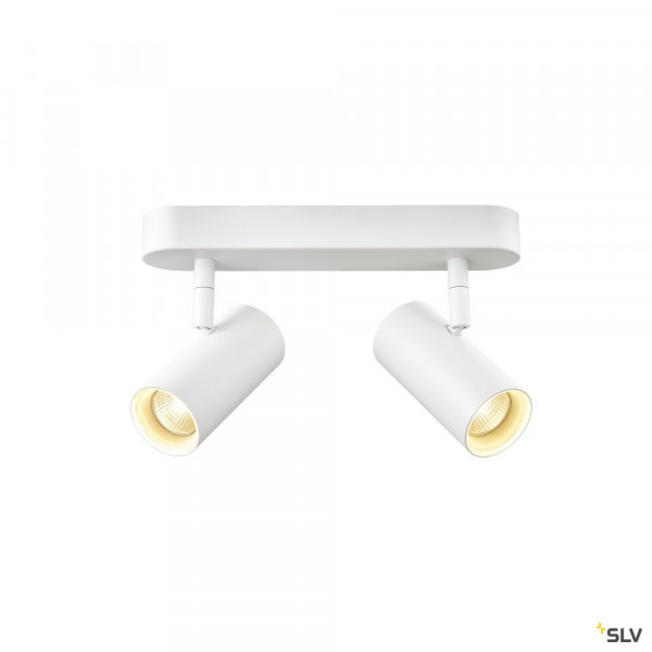 Noblo, applique et plafonnier intérieur, double, blanc, led, 16w, 2700k, variable triac