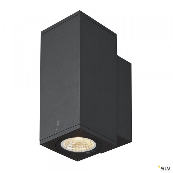 Enola, applique extérieure, carré, s, anthracite, led, 7w, 3000k/4000k, ip65, up/down