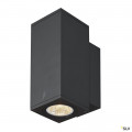 Enola, applique extérieure, carré, s, anthracite, led, 7w, 3000k/4000k, ip65, up/down