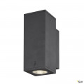 Enola, applique extérieure, carré, s, anthracite, led, 7w, 3000k/4000k, ip65, up/down