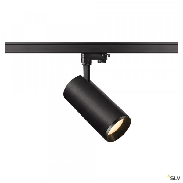 Numinos, spot pour rail 3 allumages, intérieur, 24°, noir, led, 28w, 2700k, variable triac