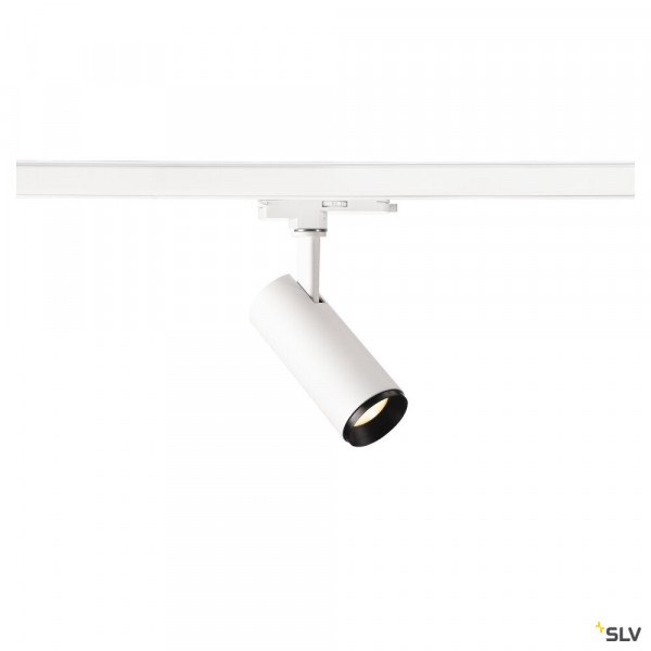 Numinos, spot pour rail 3 allumages, intérieur, 24°, blanc/noir, led, 10,42w, 3000k, variable dali