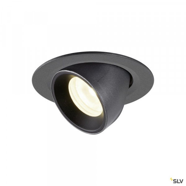 Numinos® gimble xs, encastré de plafond intérieur, 20°, noir, led, 7w, 4000k