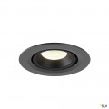 Numinos® gimble xs, encastré de plafond intérieur, 20°, noir, led, 7w, 4000k