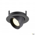 Numinos® gimble xs, encastré de plafond intérieur, 20°, noir, led, 7w, 4000k