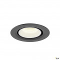 Numinos® gimble xs, encastré de plafond intérieur, 20°, noir/blanc, led, 7w, 4000k