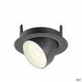 Numinos® gimble xs, encastré de plafond intérieur, 20°, noir/blanc, led, 7w, 4000k