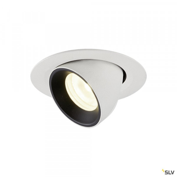 Numinos® gimble xs, encastré de plafond intérieur, 20°, blanc/noir, led, 7w, 4000k