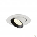 Numinos® gimble xs, encastré de plafond intérieur, 20°, blanc/noir, led, 7w, 4000k