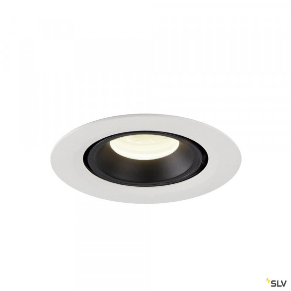 Numinos® gimble xs, encastré de plafond intérieur, 20°, blanc/noir, led, 7w, 4000k