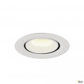 Numinos® gimble xs, encastré de plafond intérieur, 20°, blanc, led, 7w, 4000k