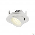 Numinos® gimble xs, encastré de plafond intérieur, 20°, blanc, led, 7w, 4000k