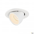 Numinos® gimble s, encastré de plafond intérieur, 20°, blanc, led, 8,6w, 2700k