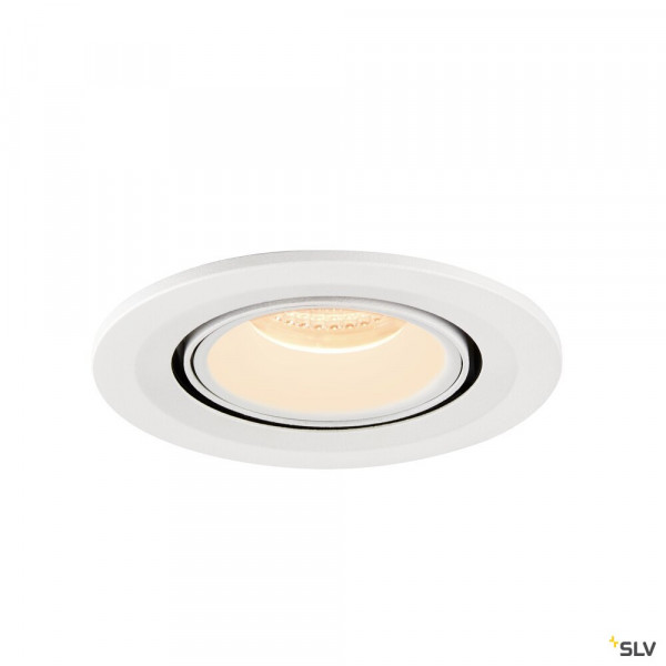 Numinos® gimble s, encastré de plafond intérieur, 20°, blanc, led, 8,6w, 2700k