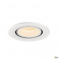 Numinos® gimble s, encastré de plafond intérieur, 20°, blanc, led, 8,6w, 2700k