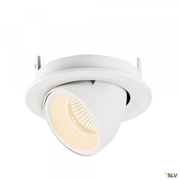 Numinos® gimble s, encastré de plafond intérieur, 20°, blanc, led, 8,6w, 2700k