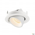 Numinos® gimble s, encastré de plafond intérieur, 20°, blanc, led, 8,6w, 2700k