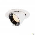 Numinos® gimble s, encastré de plafond intérieur, 55°, blanc/chrome, led, 8,6w, 2700k