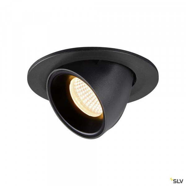 Numinos® gimble s, encastré de plafond intérieur, 20°, noir, led, 8,6w, 3000k