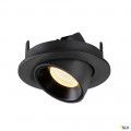 Numinos® gimble s, encastré de plafond intérieur, 20°, noir, led, 8,6w, 3000k