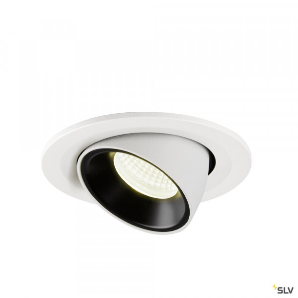 Numinos® gimble s, encastré de plafond intérieur, 20°, blanc/noir, led, 8,6w, 4000k