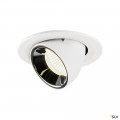 Numinos® gimble s, encastré de plafond intérieur, 55°, blanc/chrome, led, 8,6w, 4000k