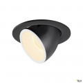 Numinos® gimble l, encastré de plafond intérieur, 55°, noir/blanc, led, 25,4w, 3000k