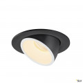 Numinos® gimble l, encastré de plafond intérieur, 55°, noir/blanc, led, 25,4w, 3000k