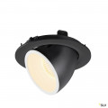 Numinos® gimble l, encastré de plafond intérieur, 55°, noir/blanc, led, 25,4w, 3000k