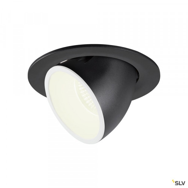 Numinos® gimble l, encastré de plafond intérieur, 20°, noir/blanc, led, 25,4w, 4000k