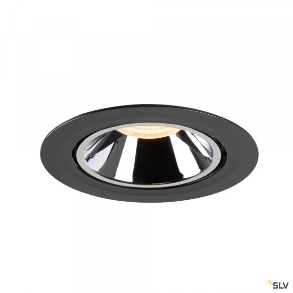 Numinos® gimble xl, encastré de plafond intérieur, 20°, noir/chrome, led, 37,4w, 2700k