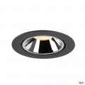 Numinos® gimble xl, encastré de plafond intérieur, 20°, noir/chrome, led, 37,4w, 2700k