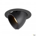 Numinos® gimble xl, encastré de plafond intérieur, 40°, noir, led, 37,4w, 3000k